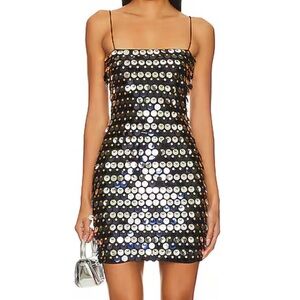 Runaway the Label cortex mini dress in black sequin